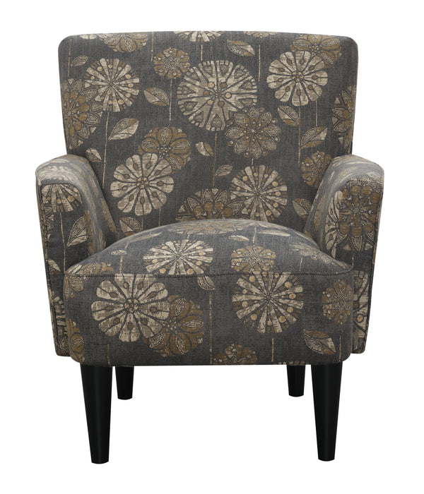 Flower Power - Accent Chair - Pewter