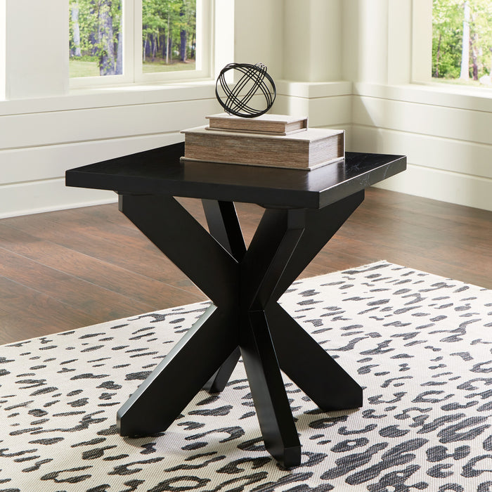 Joshyard - Black - Square End Table