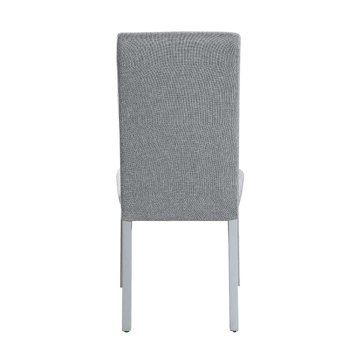 Lanton - Side Chair (Set of 2) - Gray Linen & Antique White Finish