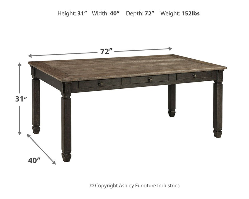 Tyler - Black / Gray - Rectangular Dining Room Table