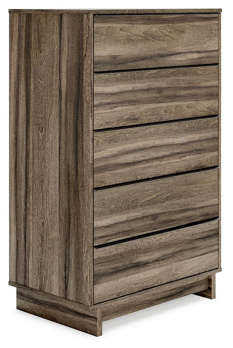 Shallifer - Brown - Five Drawer Chest