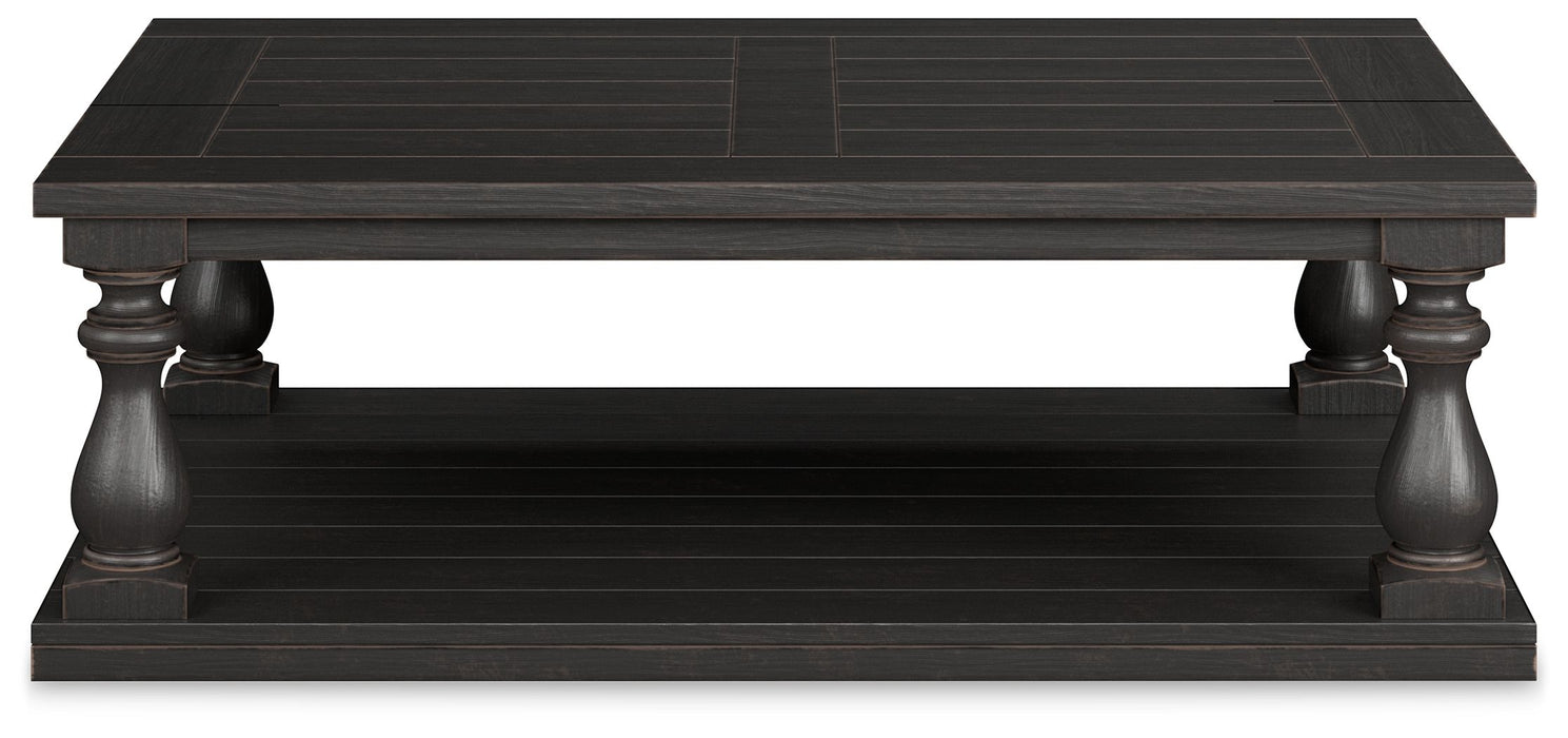 Mallacar - Black - Rectangular Cocktail Table