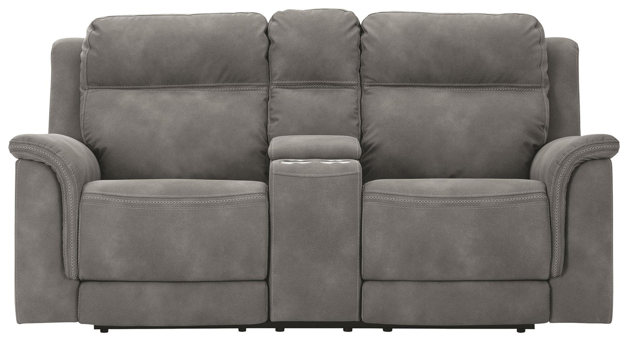 Next-Gen Durapella - Reclining Power Loveseat With Console