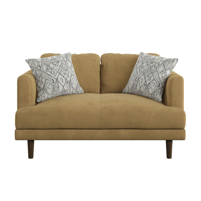 Juno - Loveseat - Dark Mustard