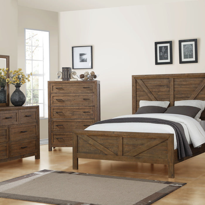 Pine Valley - Solid Wood Bed Kit - Caramel Brown