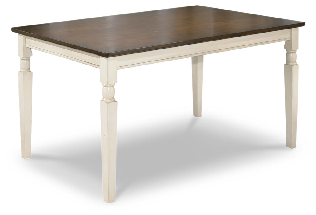 Whitesburg - Brown / Cottage White - Rectangular Dining Room Table