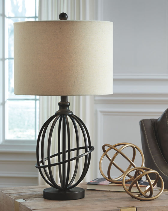 Manasa - Dark Brown - Metal Table Lamp