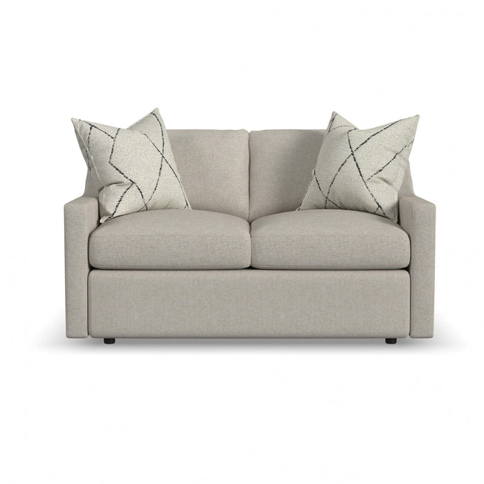 Sky - Upholstered Loveseat - Pearl Silver