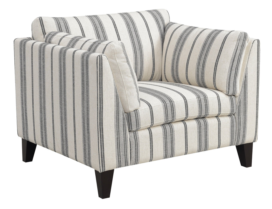 Elsbury - Accent Chair - Gray Stripe