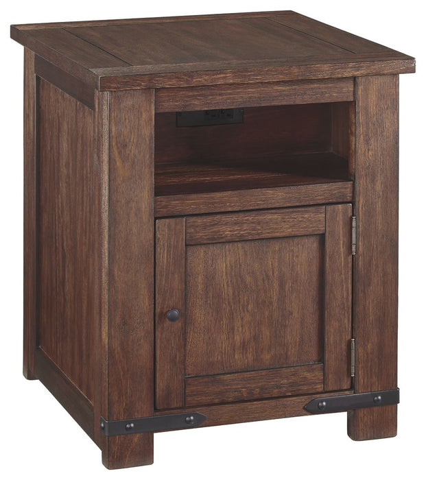 Budmore - Brown Dark - Rectangular End Table