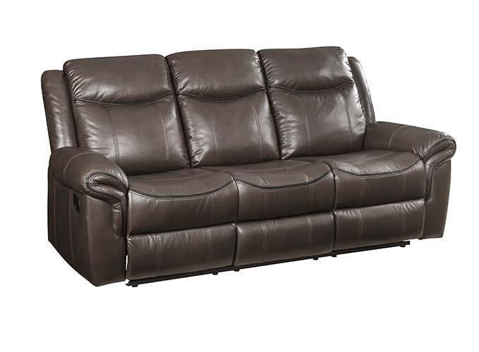 Lydia - Sofa - Brown Leather Aire