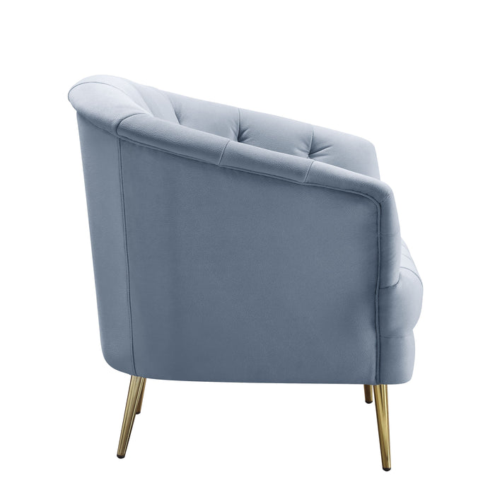 Bayram - Chair - Light Gray Velvet