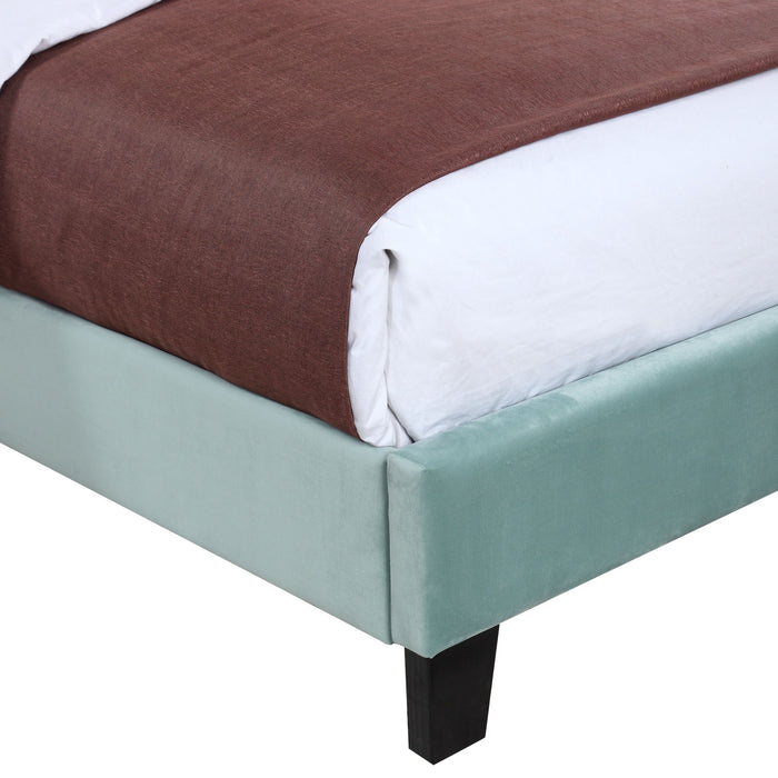 Amelia - Upholstered Queen Bed - Light Blue