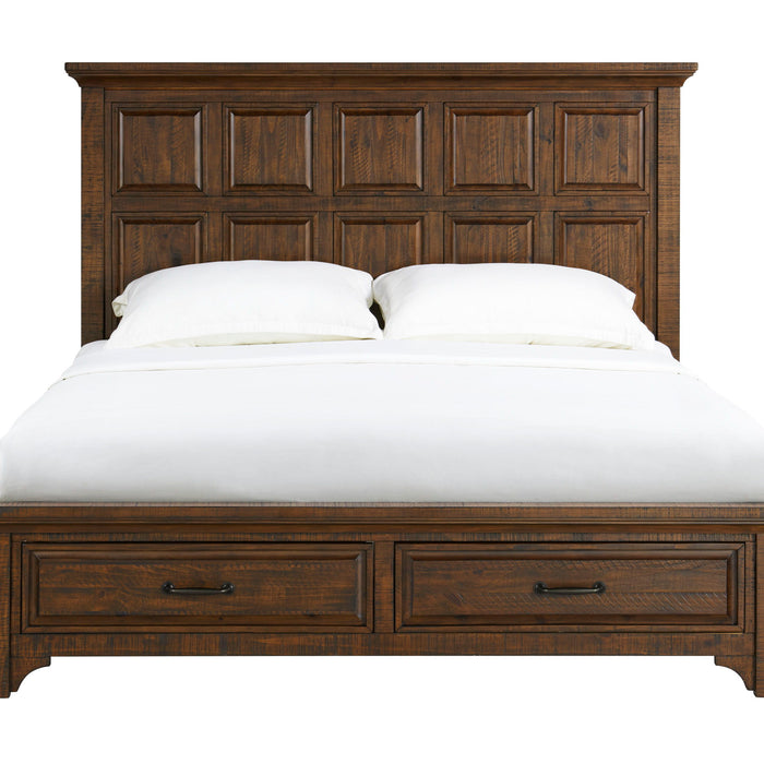 Vista Canyon - Queen Storage Bed - Burnt Umber